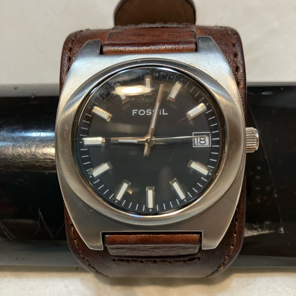Fossil Silver and Brown Watch